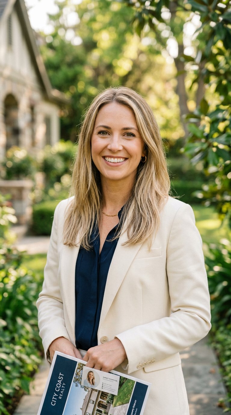 Outdoor professional headshot with softer, approachable tone